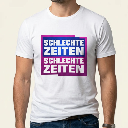 Schlechte zeiten shirt - schlechte,