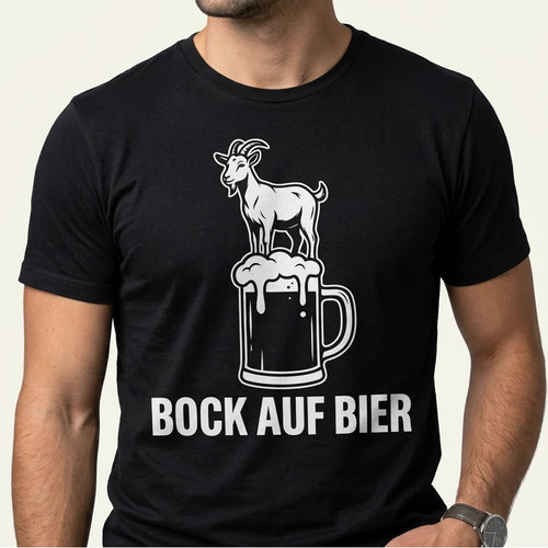 Bock auf bier - t-shirt, –