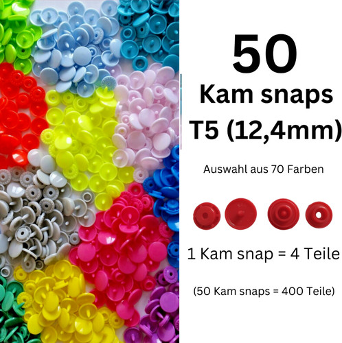 Kam snaps druckknöpfe 50 - kam, t5